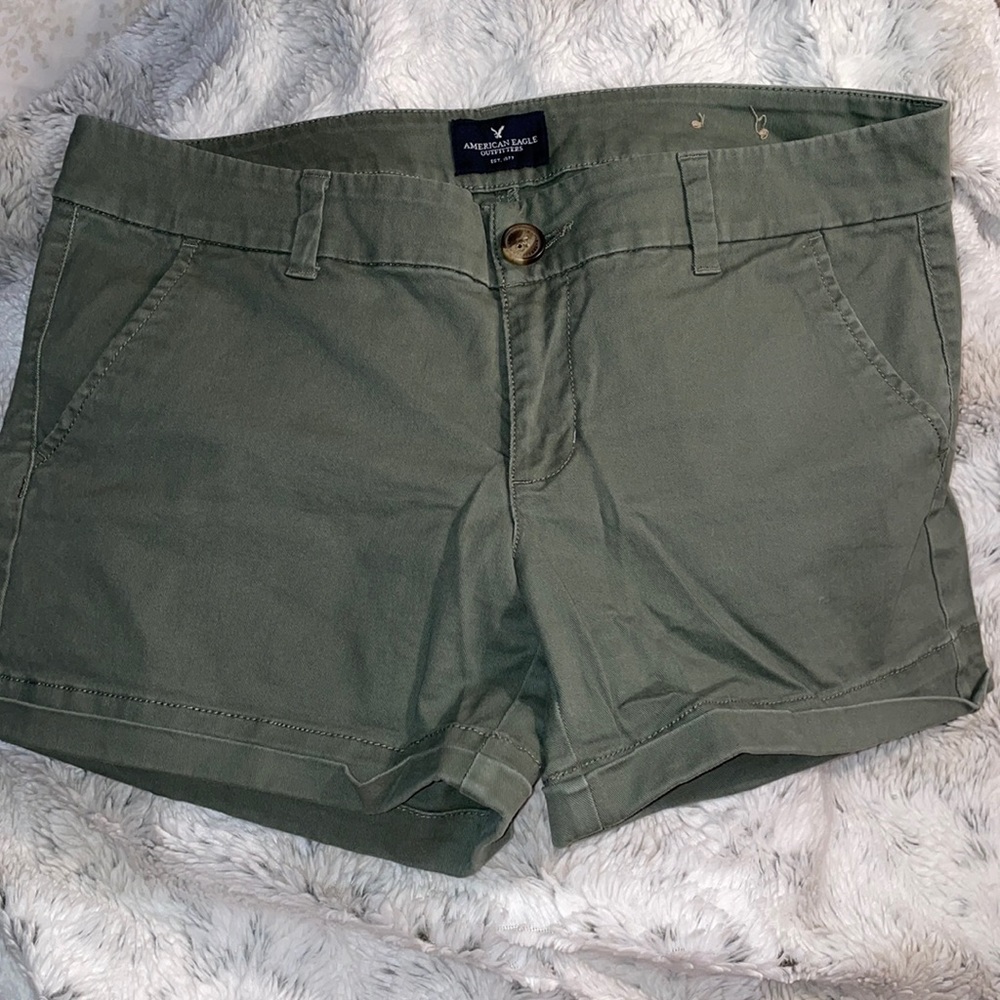 American Eagle Olive Green Shorts- Size 10